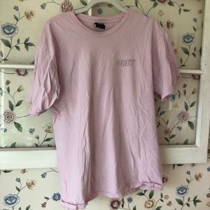 OBEY pink t shirt